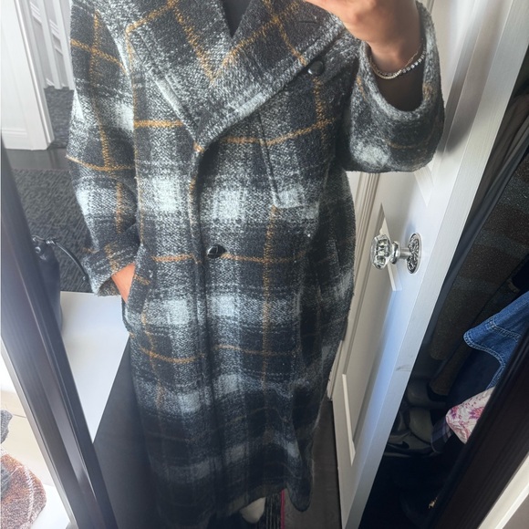 Isabel Marant Etoile Plaid Coat with Belt - Picture 4 of 10